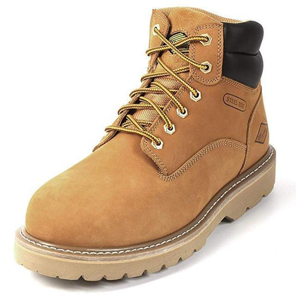 Steel Toe Work Boots for Men Safety Shoes Slip Resistant & Electrical Hazard Work Boots