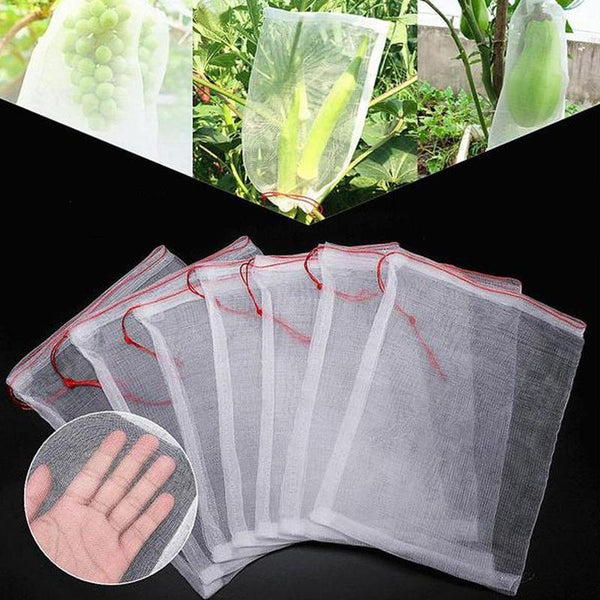 10Pcs/Lot Garden Vegetable Grapes Apples Fruit Protection Bag Pouch Agricultural Pest Control Anti-Bird Mesh Bags Grow Bags