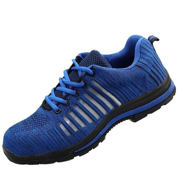Men's Breathable Steel Toe Cap Safety Shoes Men Outdoor Anti-slip Steel Puncture Proof Construction Safety Boots Work Shoes