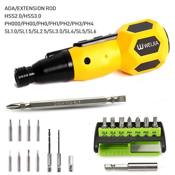 Home DIY Super Torque Electric Screwdriver Mini Drill 3.6v Lithium Battery Replace Traditional Screwdriver Led Light Power Tools