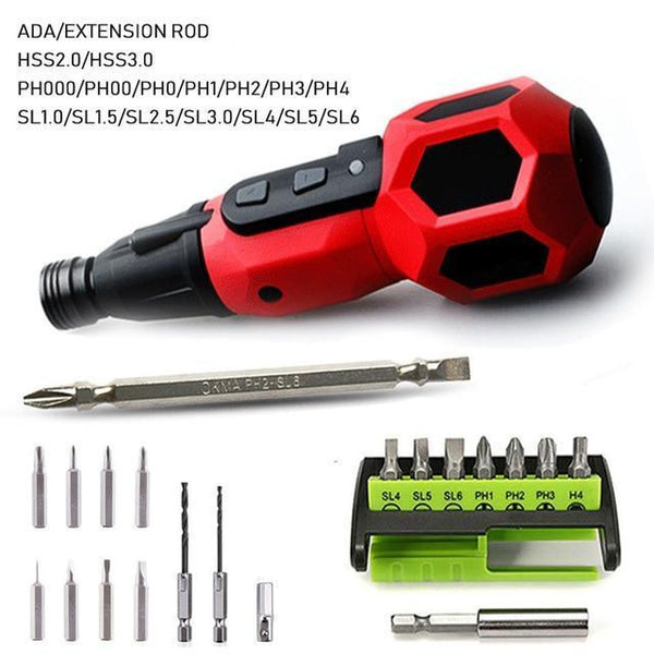 Home DIY Super Torque Electric Screwdriver Mini Drill 3.6v Lithium Battery Replace Traditional Screwdriver Led Light Power Tools