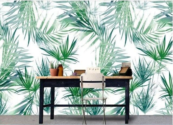 beibehang wallpaper behang Chinese beautiful banana leaf wall mural bedroom home interior wall wallpaper for walls in rolls