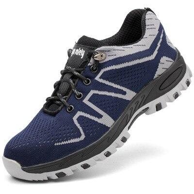 Steel head breathable electric welding insulation anti-smashing anti-smashing fashion lightweight safety protective shoes