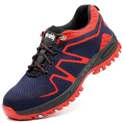 Steel head breathable electric welding insulation anti-smashing anti-smashing fashion lightweight safety protective shoes