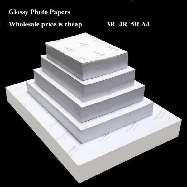 Wholesale Photo Paper 4R 5R A4 High Glossy Printer Photographic Paper Printing for Inkjet Printers Office Supplies