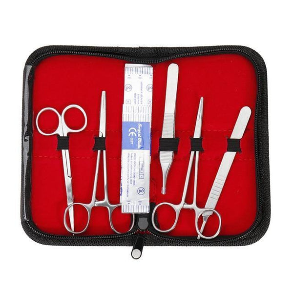 25 In 1 Medical Skin Surgical Suture Training Kit Operate Suture Practice Training Silicone Pad Needle Scissors Tool Kit