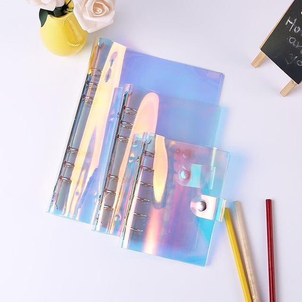 6-ring transparent A6 A5 planner binder Spiral Personal Bullet Journal clear Shell