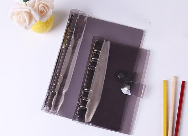 6-ring transparent A6 A5 planner binder Spiral Personal Bullet Journal clear Shell