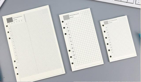 6-ring transparent A6 A5 planner binder Spiral Personal Bullet Journal clear Shell