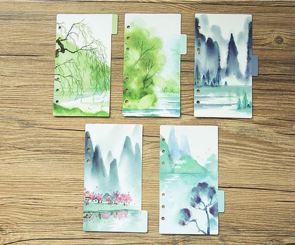 6-ring transparent A6 A5 planner binder Spiral Personal Bullet Journal clear Shell