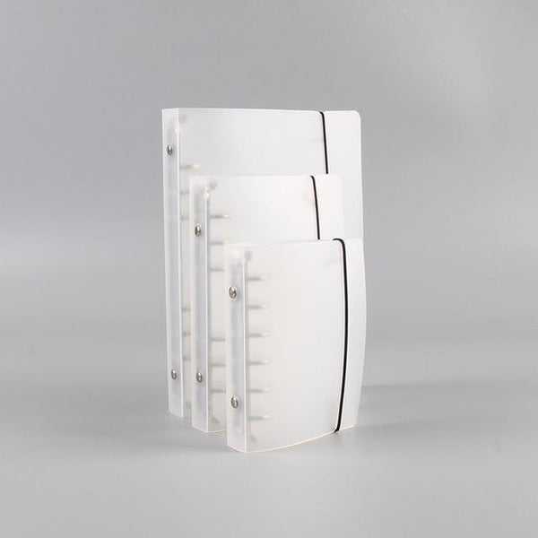 6-ring transparent A6 A5 planner binder Spiral Personal Bullet Journal clear Shell
