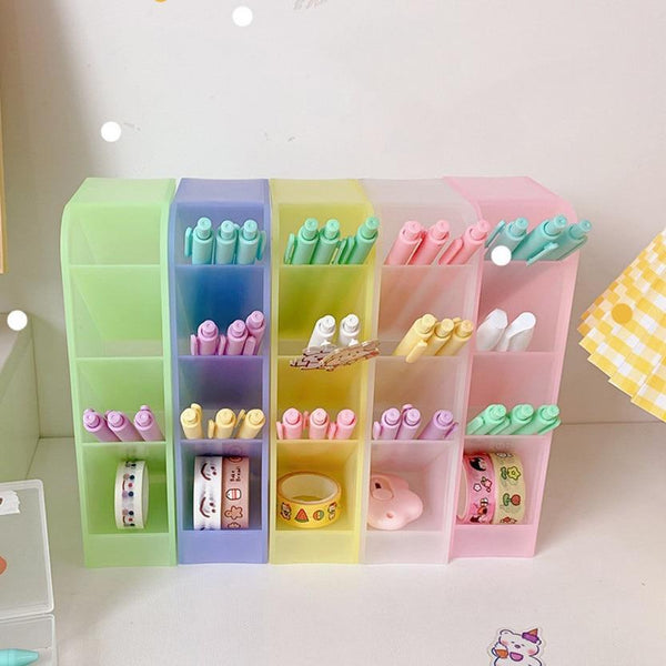 Sharkbang New Arrival Macarone Series Desk Pen Holder Pencil Makeup Storage Box Desktop Organizer School Office Stationery