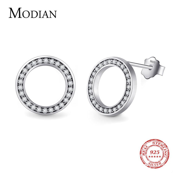 Crystal Zircon Stud Earrings
