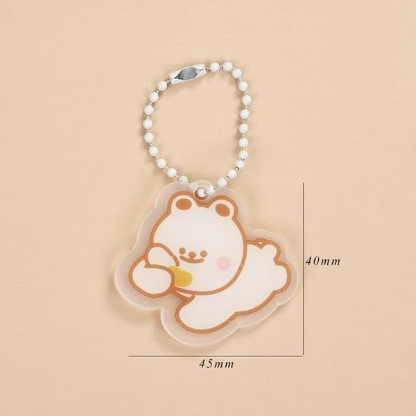 JIANWU Creative Cute Transparent 3 ring Mini Loose-leaf Hand Book Student Portable Notebook ring binder Kawaii School Supplies