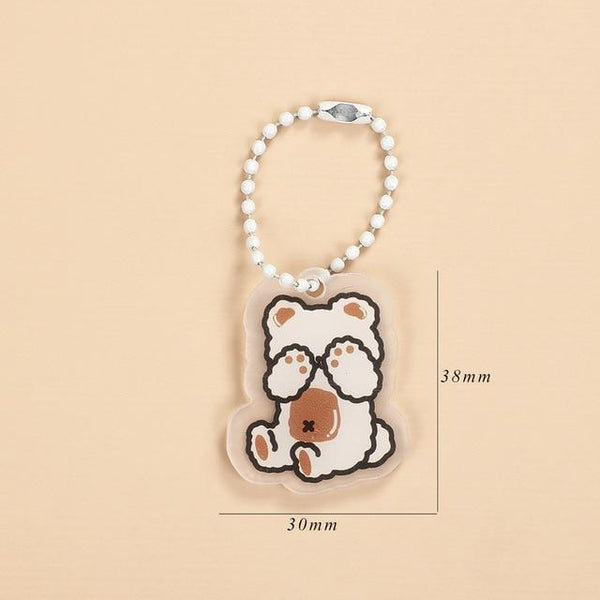 JIANWU Creative Cute Transparent 3 ring Mini Loose-leaf Hand Book Student Portable Notebook ring binder Kawaii School Supplies