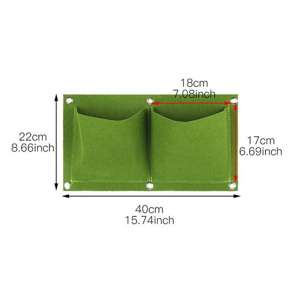 Wall Mount Hanging Planting Bags Home Supplies Multi Pockets DIY Grow Bag Planter Vertical Growing Vegetable Living Garden Bag