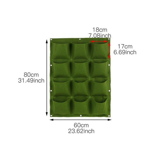 Wall Mount Hanging Planting Bags Home Supplies Multi Pockets DIY Grow Bag Planter Vertical Growing Vegetable Living Garden Bag