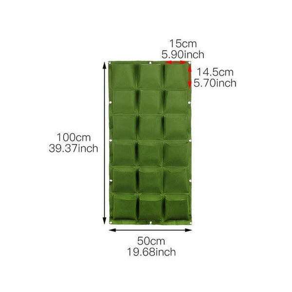 Wall Mount Hanging Planting Bags Home Supplies Multi Pockets DIY Grow Bag Planter Vertical Growing Vegetable Living Garden Bag