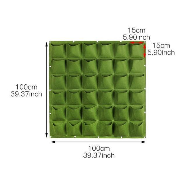 Wall Mount Hanging Planting Bags Home Supplies Multi Pockets DIY Grow Bag Planter Vertical Growing Vegetable Living Garden Bag