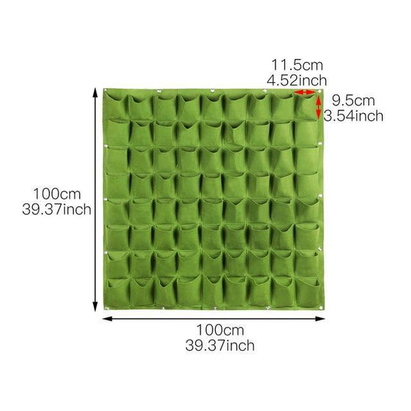 Wall Mount Hanging Planting Bags Home Supplies Multi Pockets DIY Grow Bag Planter Vertical Growing Vegetable Living Garden Bag