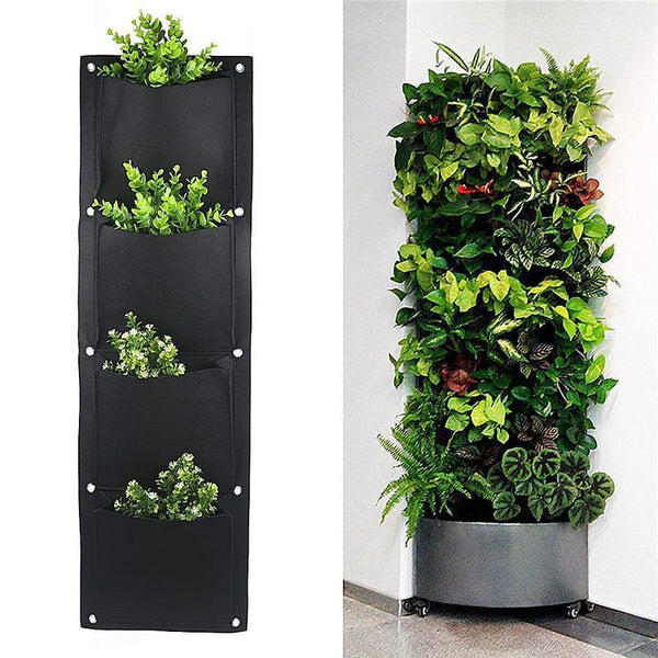 Greenhouse Felt Vertical Planter Garden Wall Mounted Root Garden Growing Control Bag