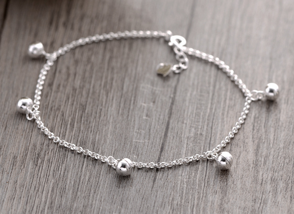 Silver Bells Anklet