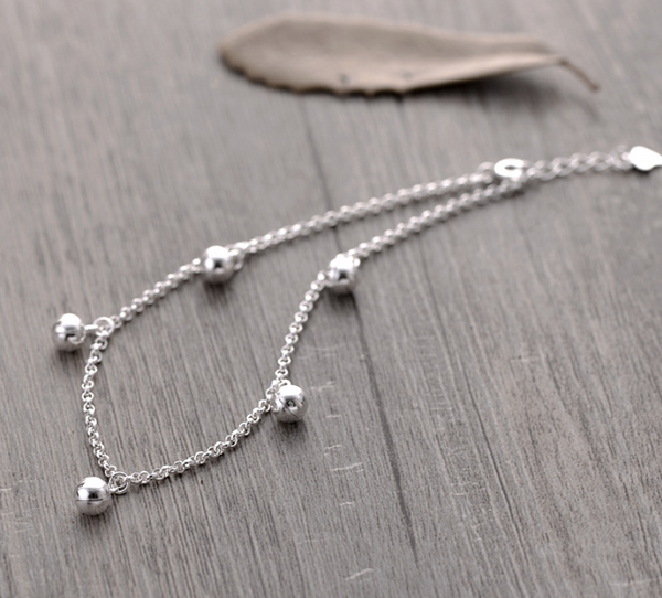 Silver Bells Anklet
