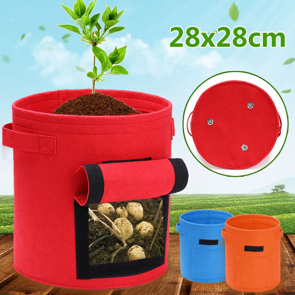 Garden Grow bag Vegetable Flower Plant Bag DIY Potato Planting Container Gardening jardineria Garden Pot Red/Blue/Orange