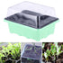 1 Pcs 18x14x6CM Green Seedling Tray Sprout Plate 12-Cells Nursery Pots Tray With Transparent Lids Box For Gardening Bonsai