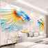Custom Photo Wallpaper 3D Stereo Relief Fish Large Murals Abstract Creative Interior Living Room Background Decor Wall Painting