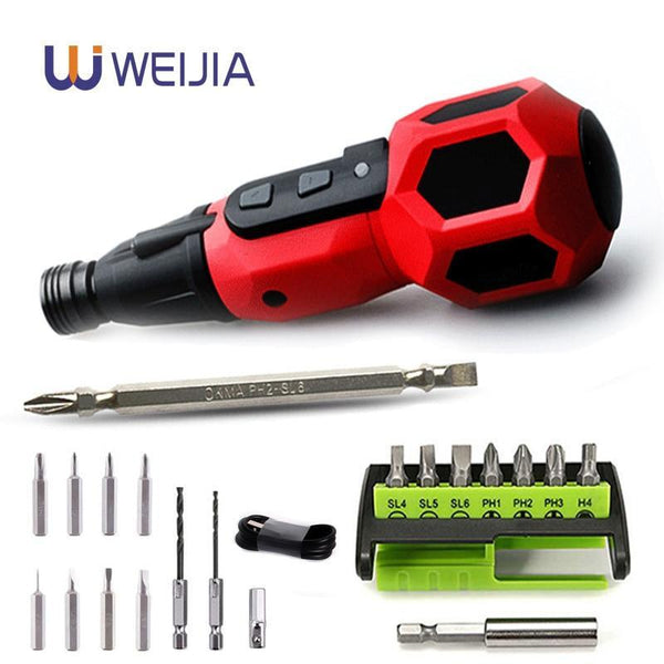 Home DIY Super Torque Electric Screwdriver Mini Drill 3.6v Lithium Battery Replace Traditional Screwdriver Led Light Power Tools