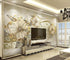 Interior classic wall paper luxury gold 3D stereo European pattern jewelry TV background papel de parede 3d wallpaper