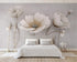 beibehang Custom wallpaper 3D elegant flower marble texture interior decoration painting papel de parede 3d wallpaper mural