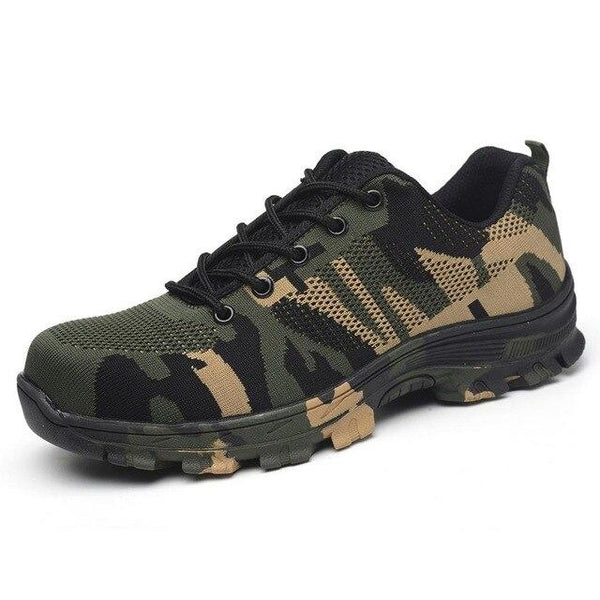 Camouflage Breathable Comfortable Construction Site Non-slip Safety Adhesive shoes Sports, Casual Shoes Unisex