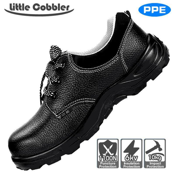 Safety  Working Shoes Steel Toe Leather Boots Breathable  Puncture Proof Labor Insurance Shoes Non-Slip High temperature resist
