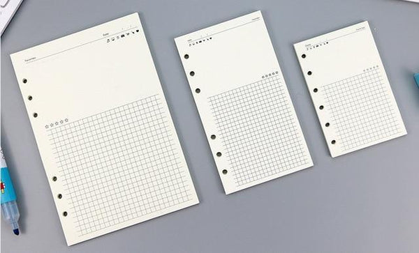 6-ring  transparent A6 A5 planner binder Spiral Personal Bullet Journal clear Shell