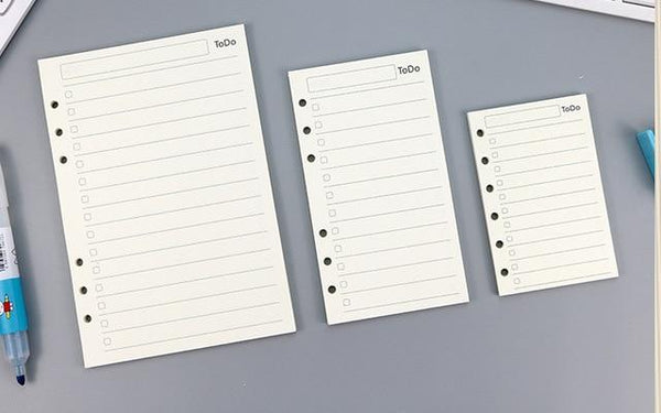 6-ring  transparent A6 A5 planner binder Spiral Personal Bullet Journal clear Shell