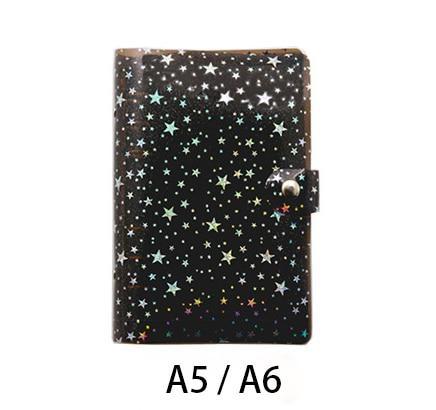 6-ring  transparent A6 A5 planner binder Spiral Personal Bullet Journal clear Shell