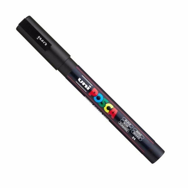 1pc Uni Ball Posca PC-3M Paint Art Marker Pen Fine Point 0.9-1.3 mm 24 Colors Available