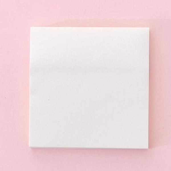 Blank Horizontal Grid Memo Pads Simple Scrapbook Sticker School Supplies Post Sticky Notes Office Stationery