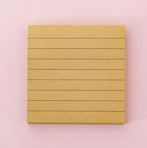 Blank Horizontal Grid Memo Pads Simple Scrapbook Sticker School Supplies Post Sticky Notes Office Stationery