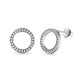 Crystal Zircon Stud Earrings