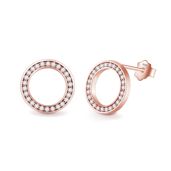 Crystal Zircon Stud Earrings