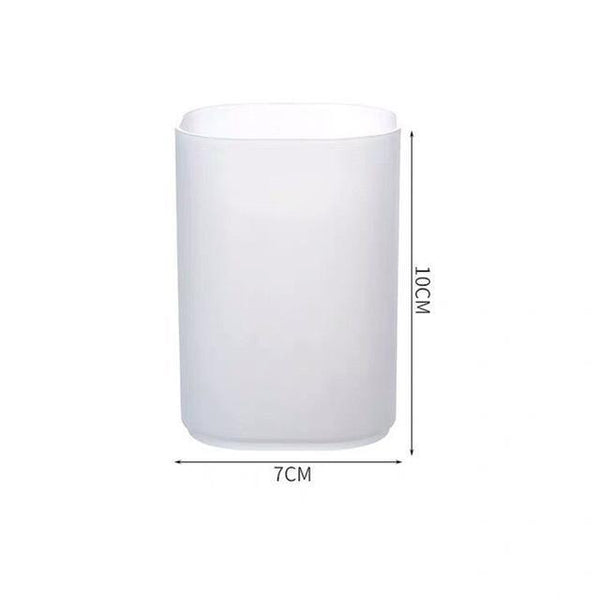 Big Desk Organizer Pen Organizer Storage For Office School Home Supplies Translucent White Pen Storage Holder High Capacity