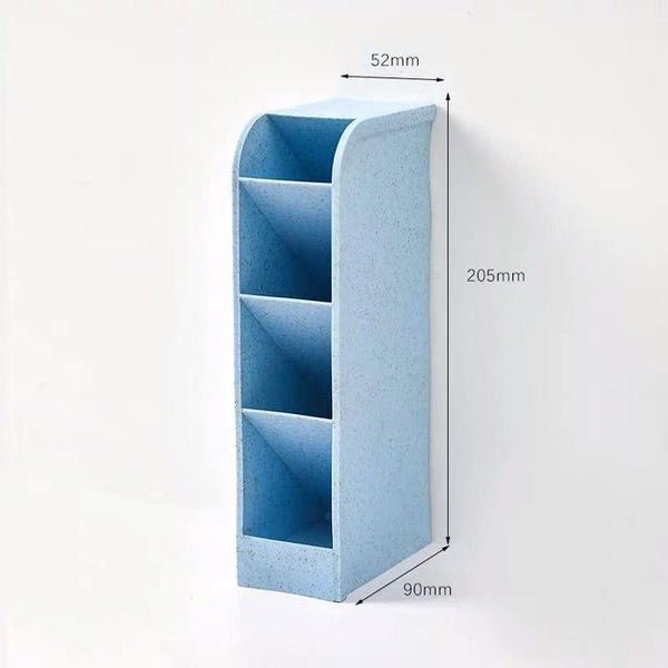 Big Desk Organizer Pen Organizer Storage For Office School Home Supplies Translucent White Pen Storage Holder High Capacity