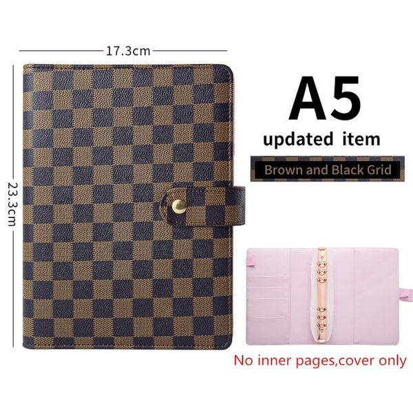 Amazon Hot selling A5 Designed Customized Gold ring binder agenda Journal Diary planner notebooks