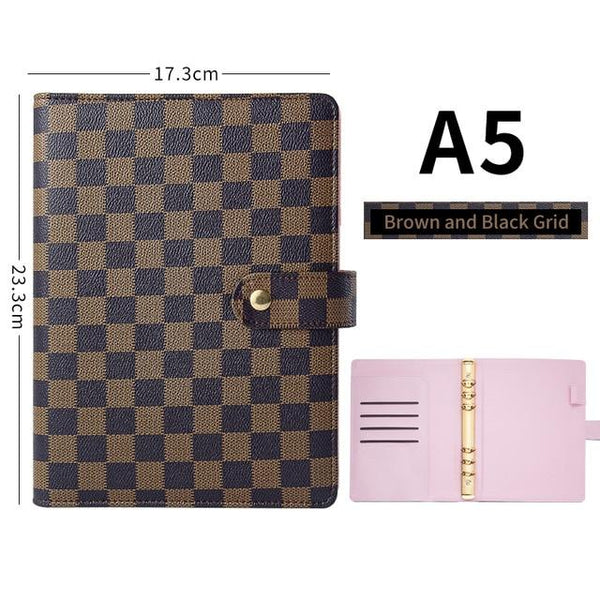 Amazon Hot selling A5 Designed Customized Gold ring binder agenda Journal Diary planner notebooks