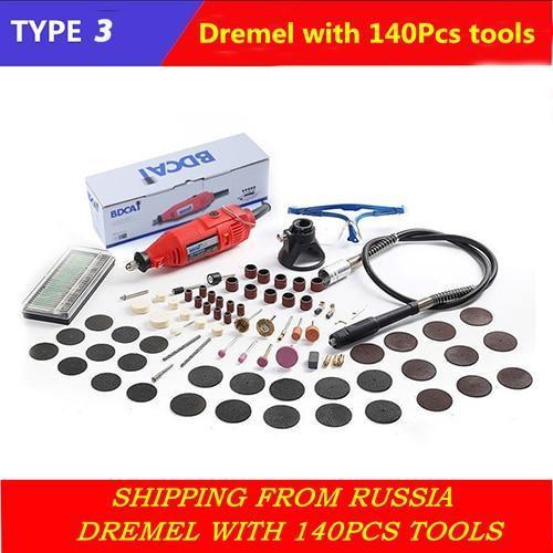 BDCAT 180W Electric Dremel Engraving Mini Drill polishing machine Variable Speed Rotary Tool with 186pcs Power Tools accessories