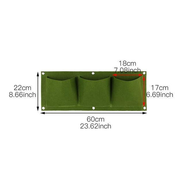 Wall Mount Hanging Planting Bags Home Supplies Multi Pockets DIY Grow Bag Planter Vertical Growing Vegetable Living Garden Bag