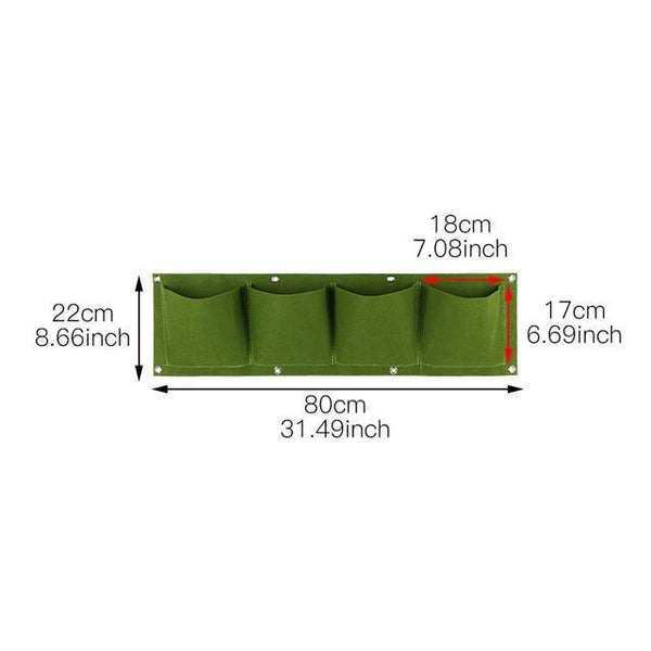 Wall Mount Hanging Planting Bags Home Supplies Multi Pockets DIY Grow Bag Planter Vertical Growing Vegetable Living Garden Bag